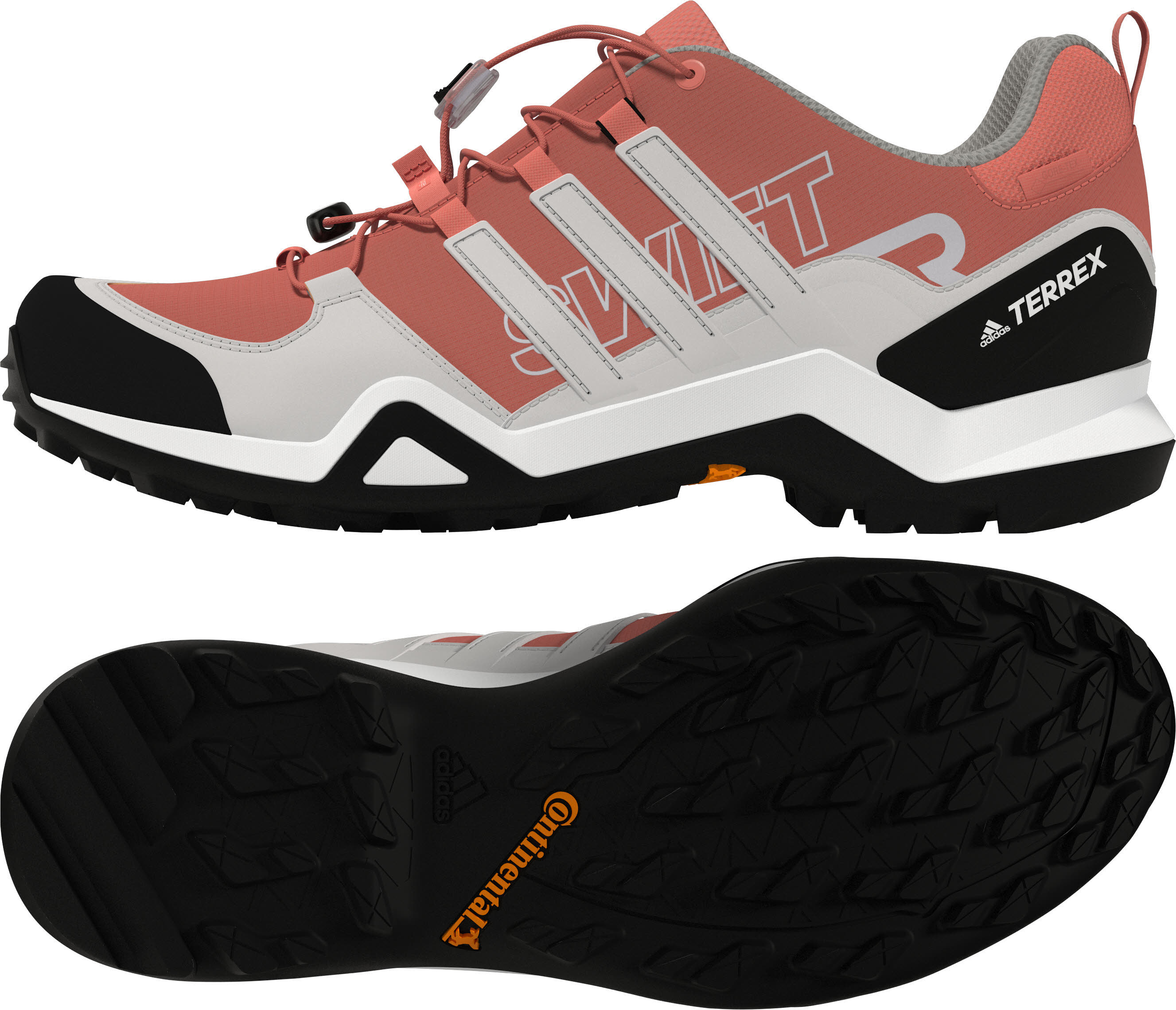 adidas TERREX Swift R2 GTX Wanderschuh Trekkingschuh Low Damen orange weiß NEU