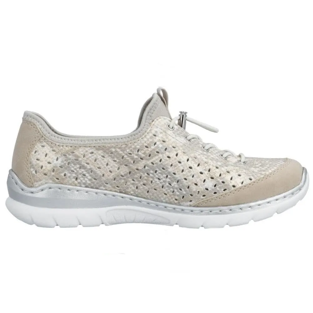 Rieker Damen Slipper Sneaker Low beige