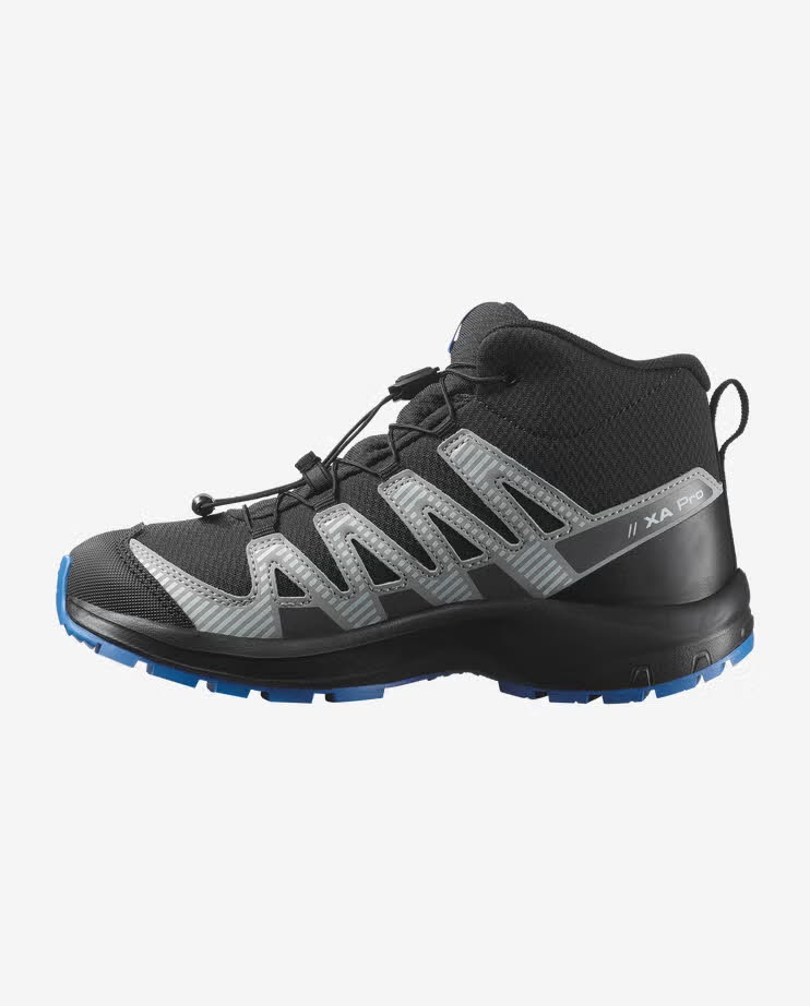 Salomon XA PRO V8 MID WATERPROOF Jungen wasserdichte Wanderschuhe schwarz