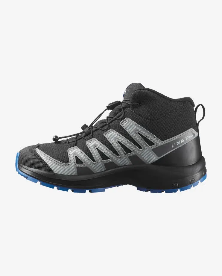 Salomon XA PRO V8 MID WATERPROOF Jungen wasserdichte Wanderschuhe schwarz