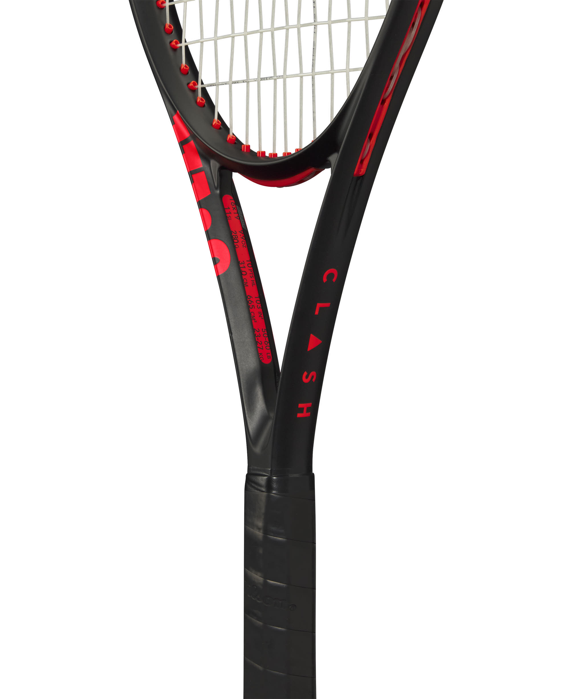Wilson Clash Team 103 V3 Unisex Tennisschläger schwarz/rot