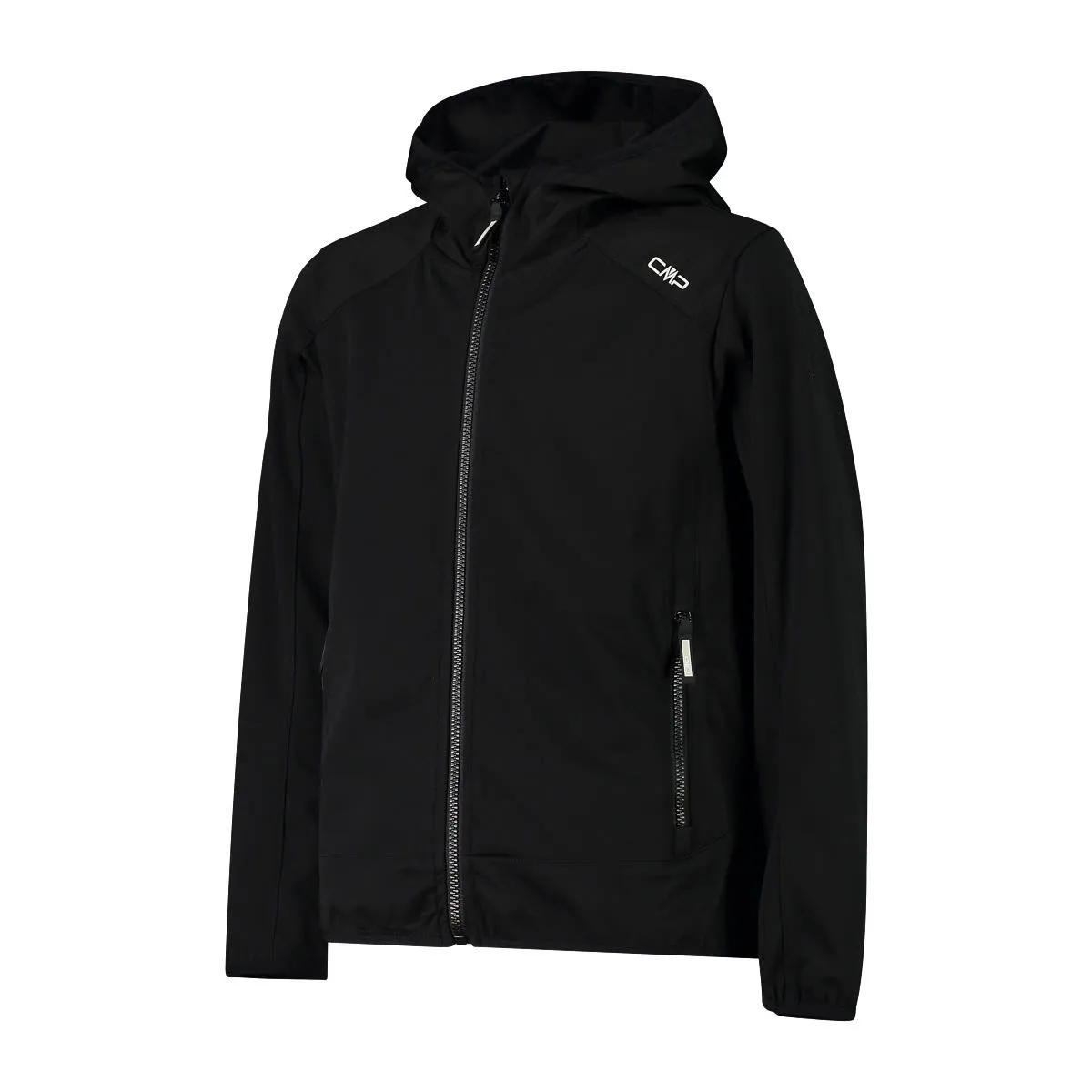 CMP KID JACKET FIX HOOD Kinder Softshelljacke Outdoorjacke schwarz
