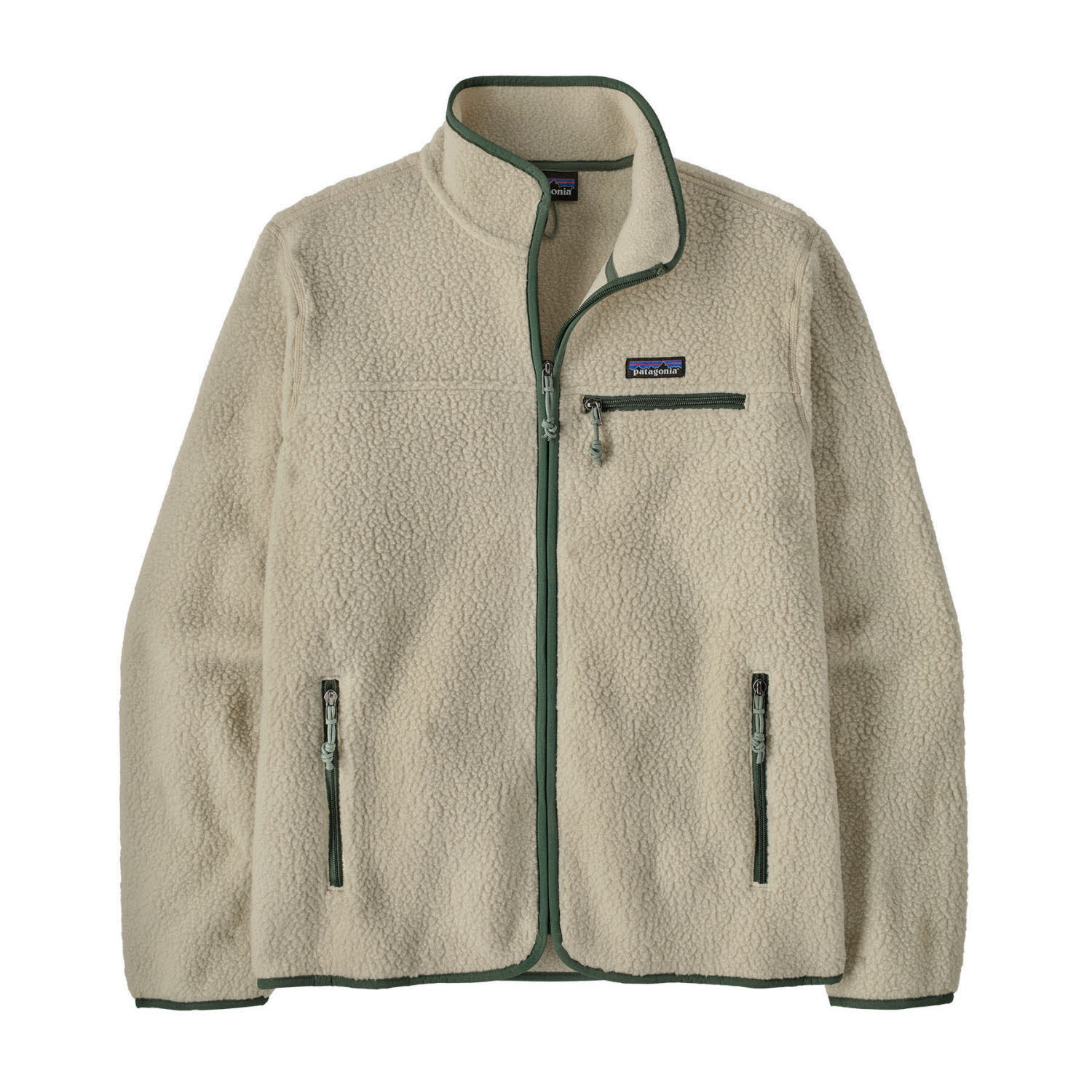 Patagonia Retro Pile Jacket Herren Fleecejacke pelican w/canopy green