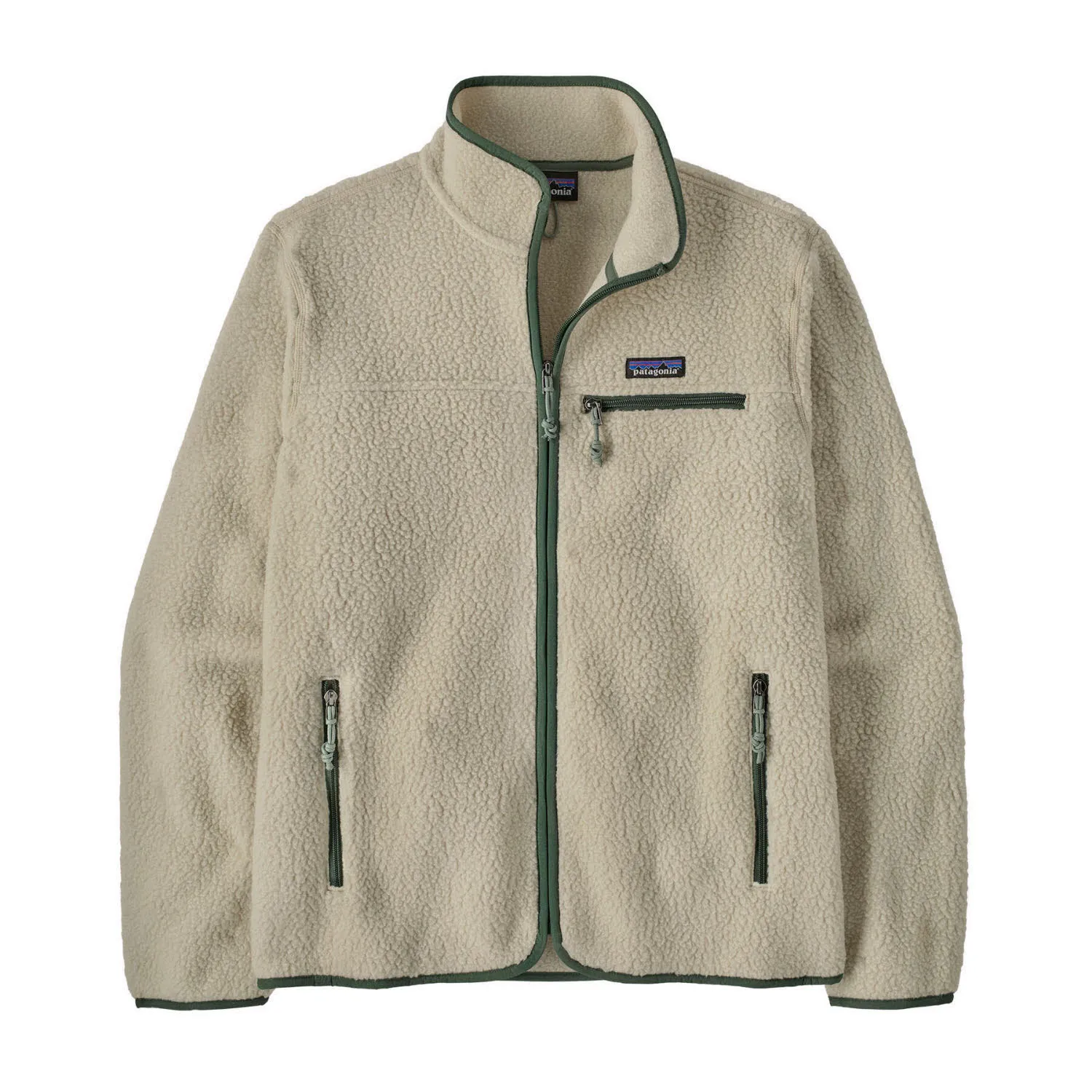 Patagonia Retro Pile Jacket Herren Fleecejacke pelican w/canopy green