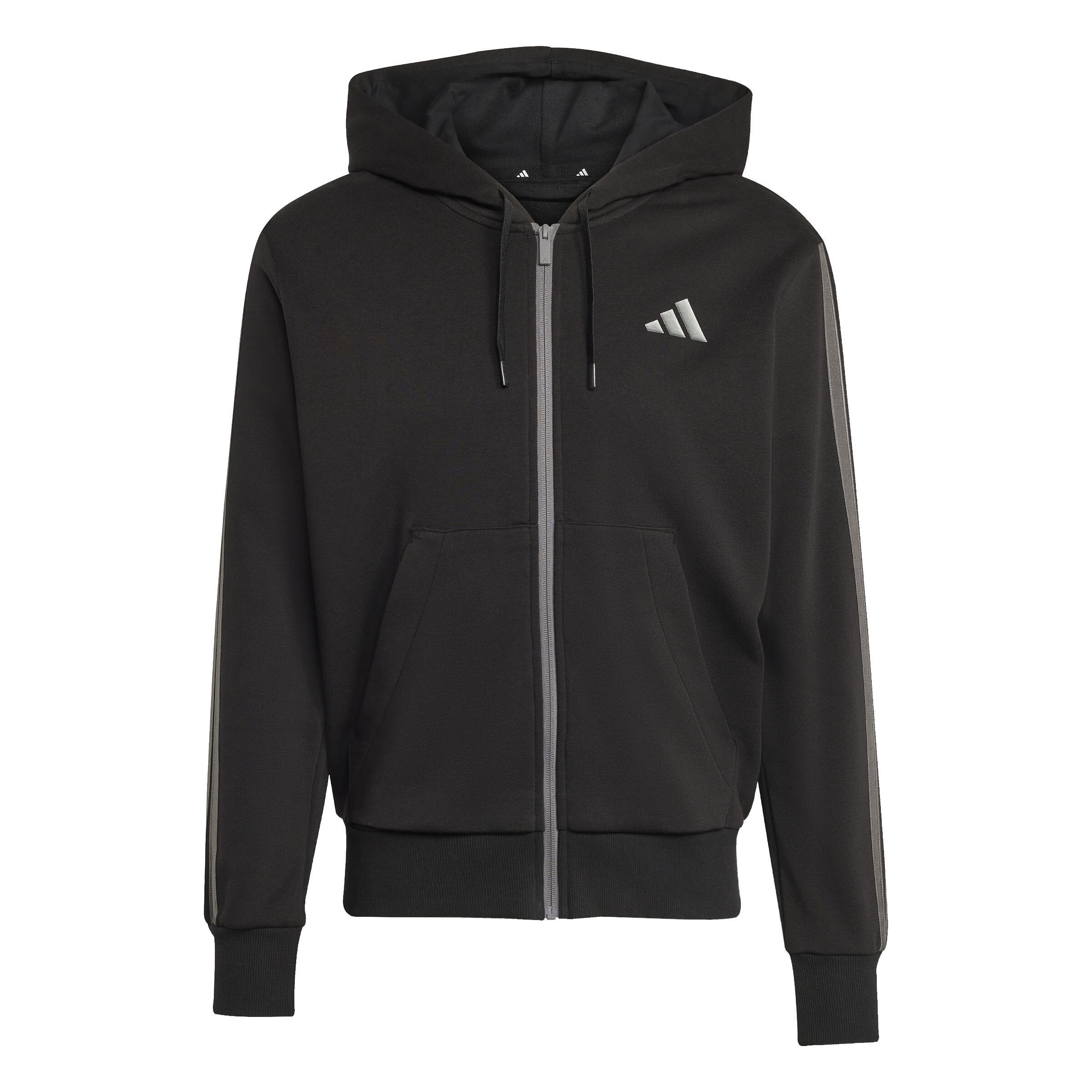 Adidas Holiday 3-Stripes Full Zip Hoodie schwarz Herren