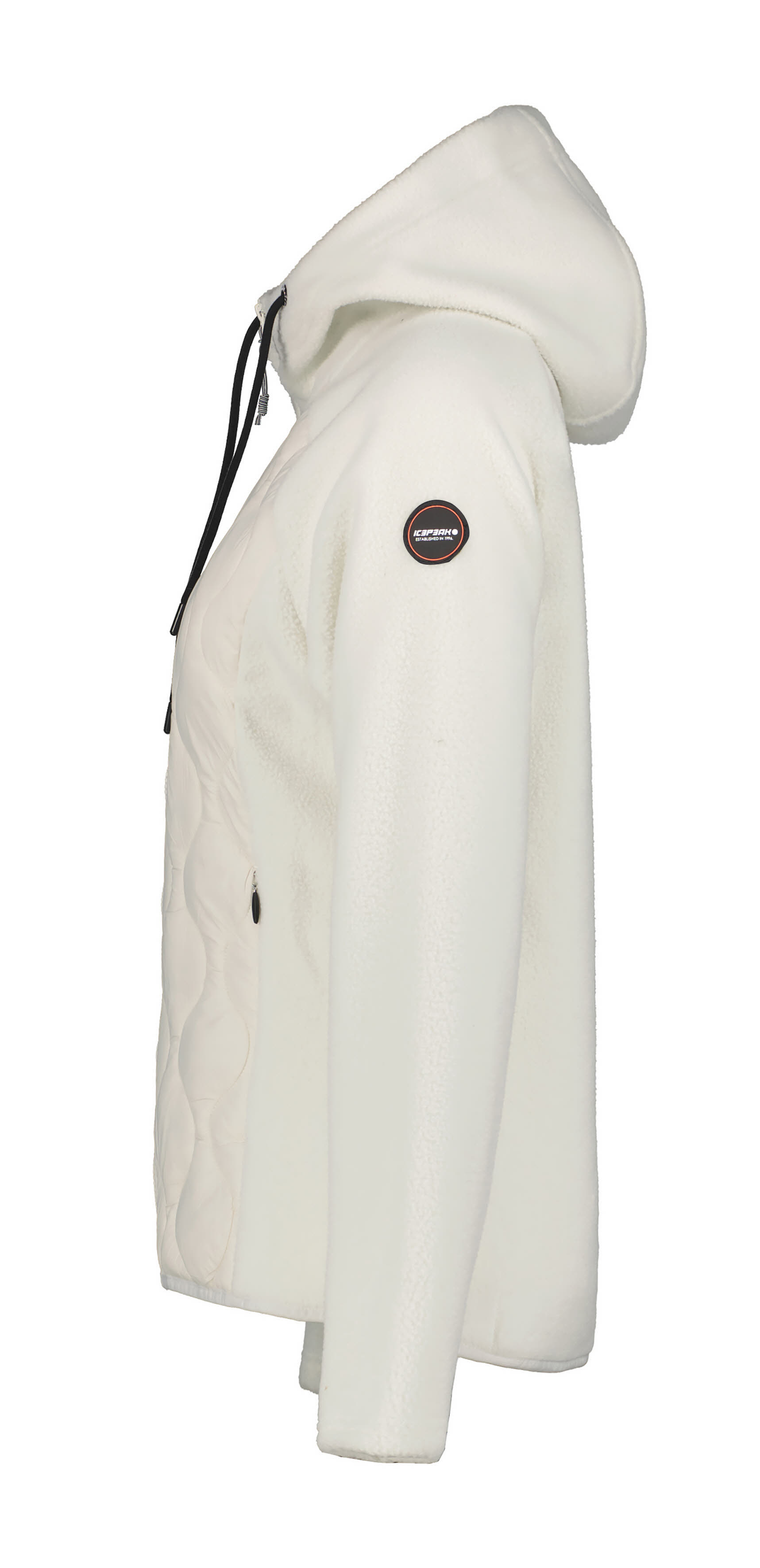 Icepeak Midlyaer Fleecejacke Hybridjacke Damen weiß beige