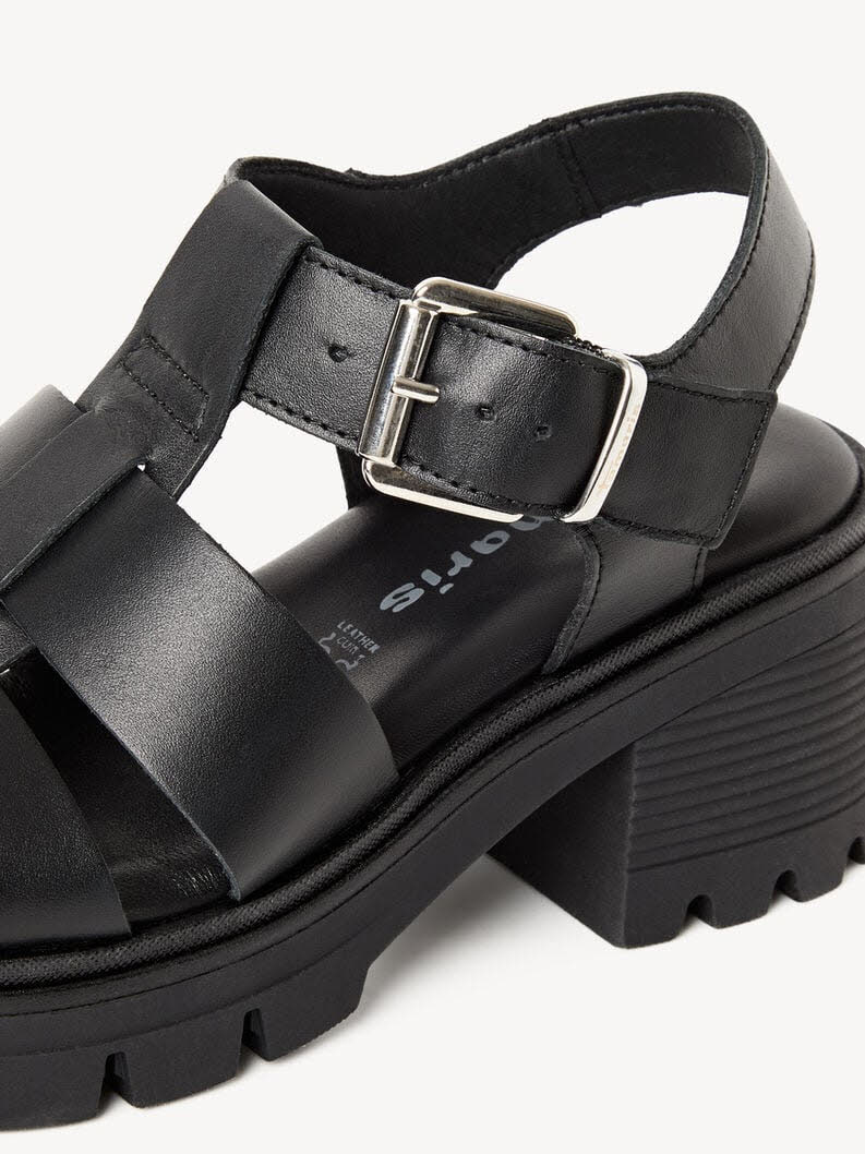 Tamaris Ledersandalette Damen schwarz