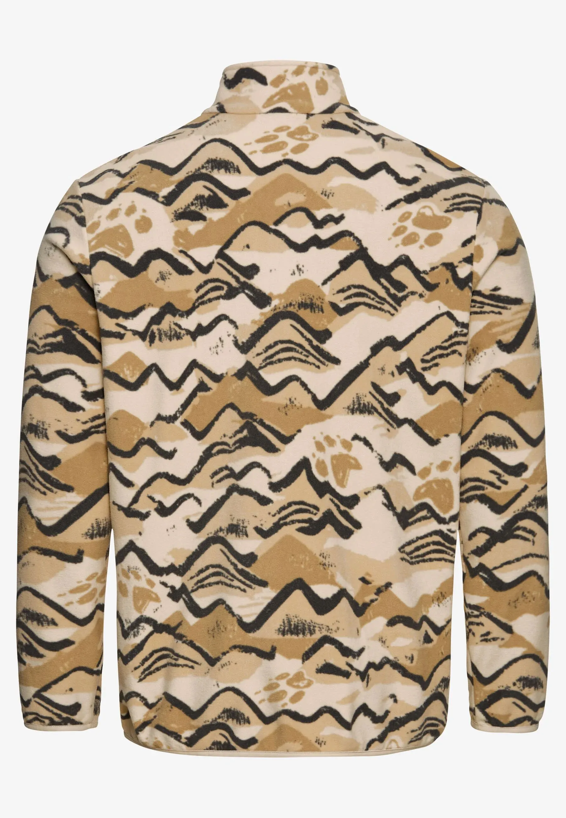 Jack Wolfskin Paw Era 100 Print Hz Herren Fleecepullover braun