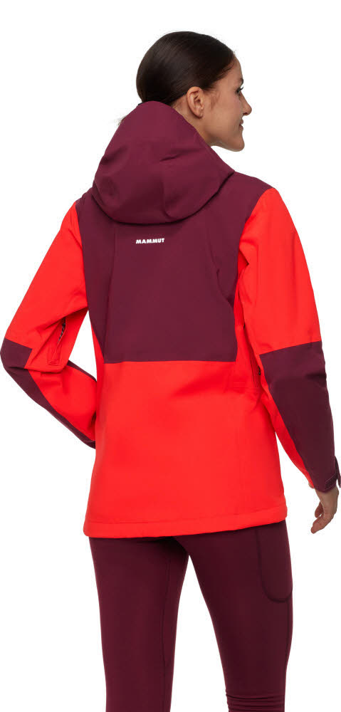 Mammut Linard Guide HS Hooded Jacket Women Damen Hardshell Wanderjacke mammut red/vin