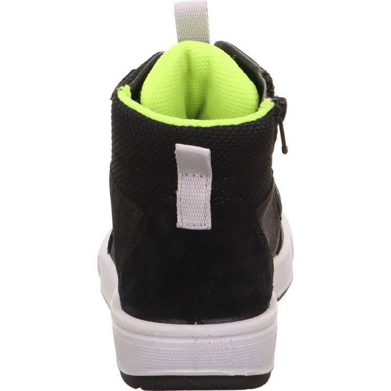 Superfit MAVERICK Kinder Sneaker High Freizeitschuhe schwarz/gelb