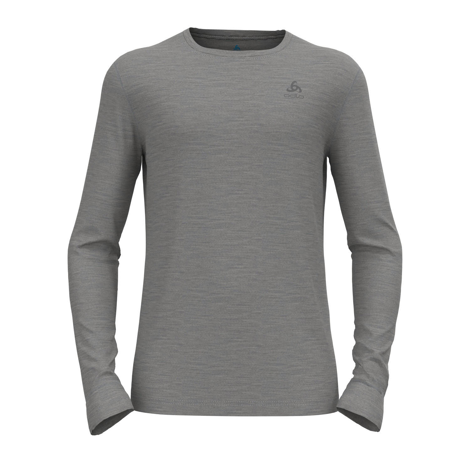 Odlo Natural Merino 200 Herren Base Layer mit Rundhalsausschnitt Unterhemd grau