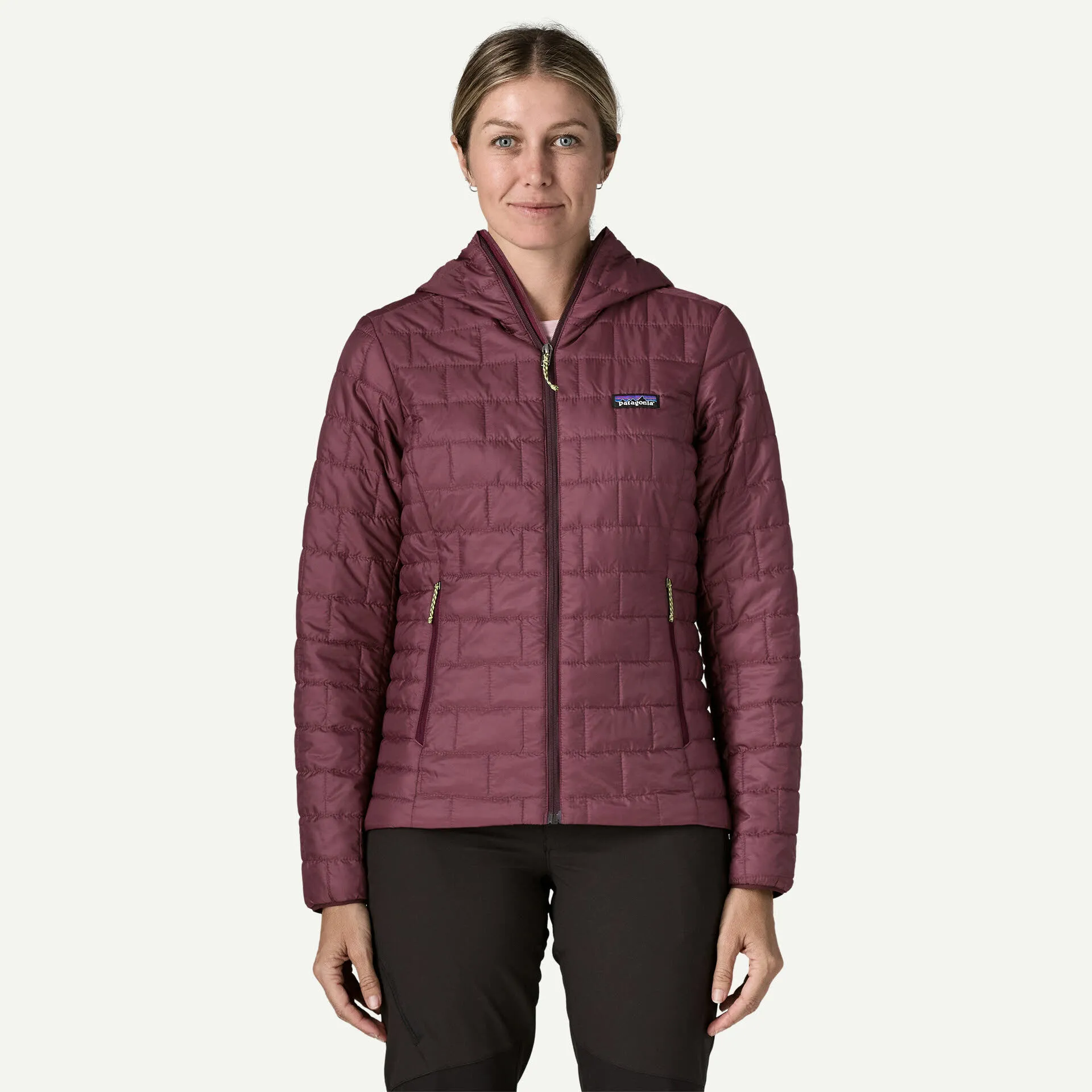 Patagonia Nano Puff Hoody Damen Daunenjacke Outdoorjacke berry fig