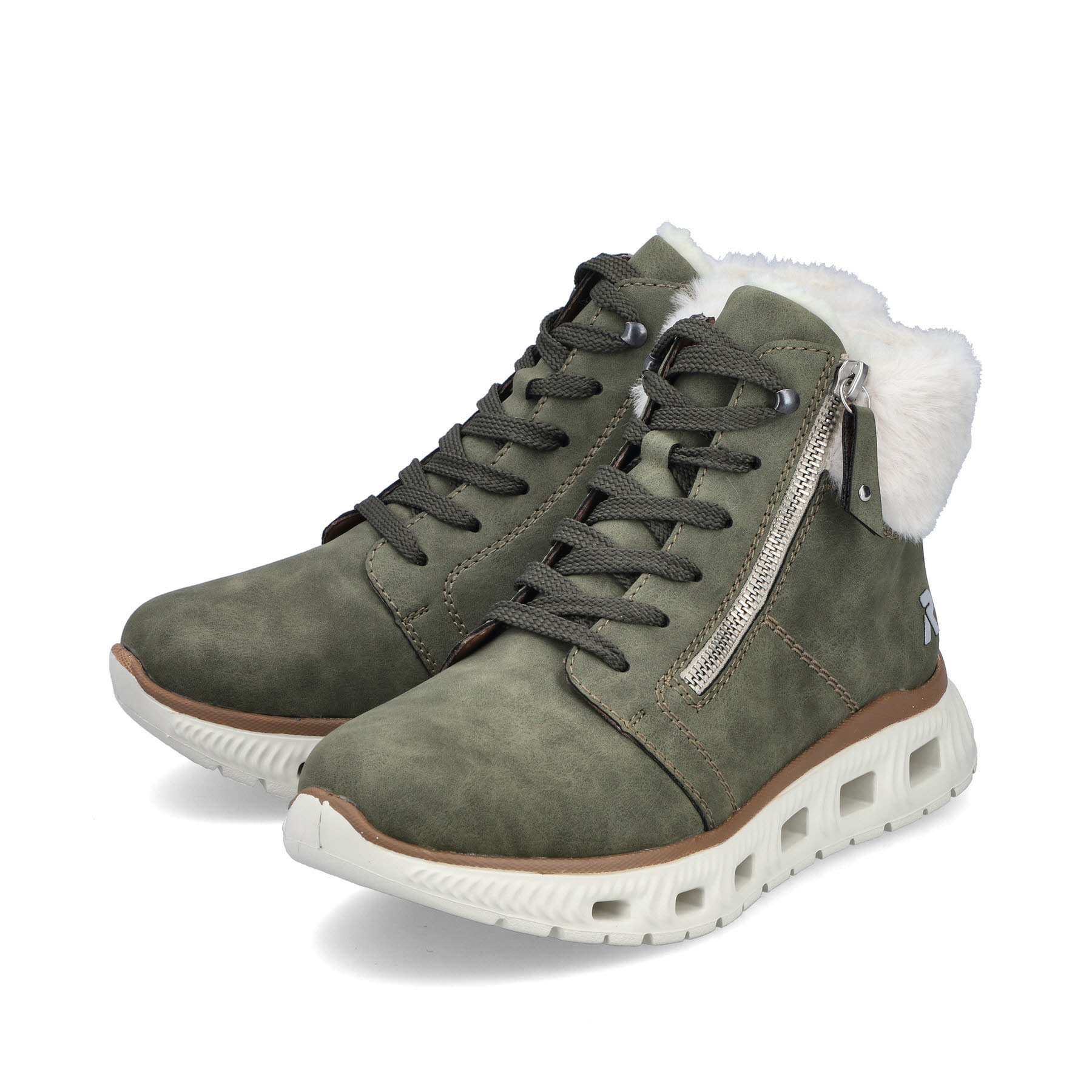 Rieker Damen Sneaker High liane/offwhite