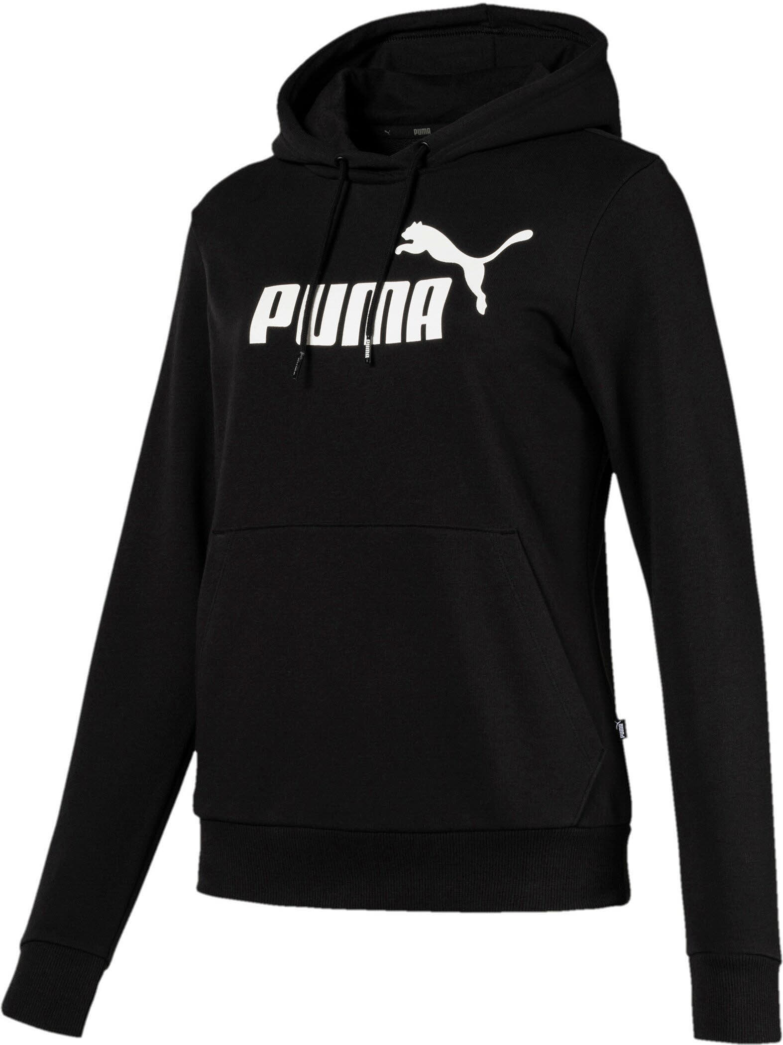 PUMA Ess Logo Hoodie TR Damen Kapuzen Pullover Freizeit schwarz NEU
