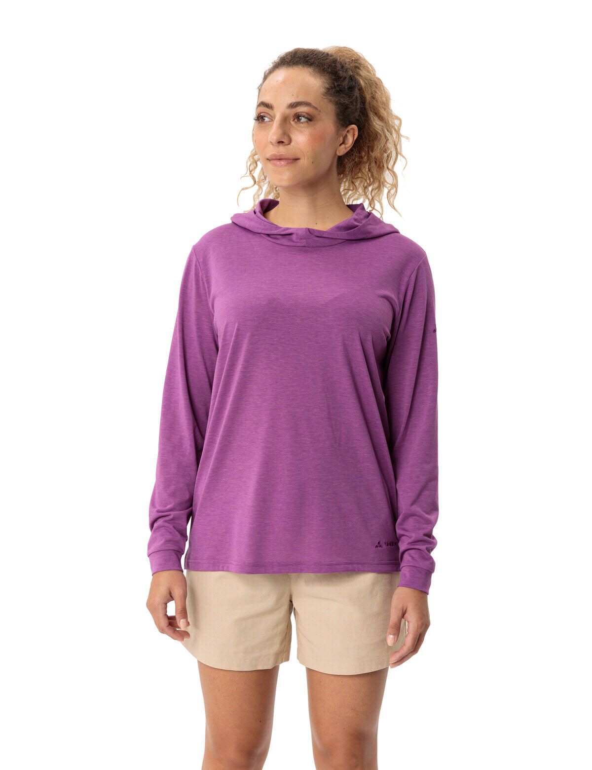 Vaude Women's Mineo LS Hoody Kapuzenpullover Damen lila
