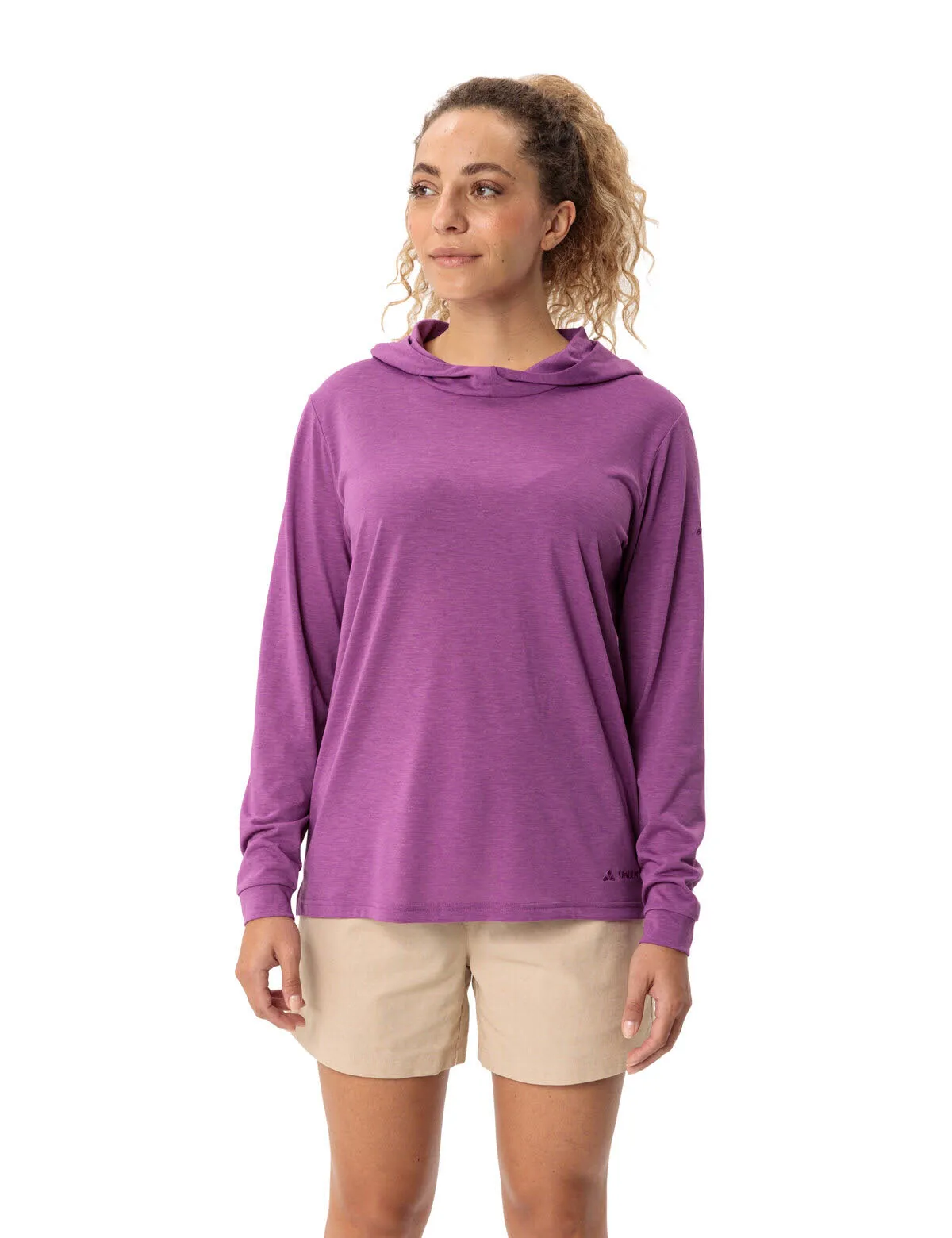 Vaude Women's Mineo LS Hoody Kapuzenpullover Damen lila