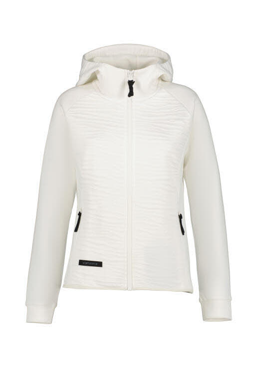 Icepeak AMBERG Damen Fleecejacke Kapuzenjacke naturweiß
