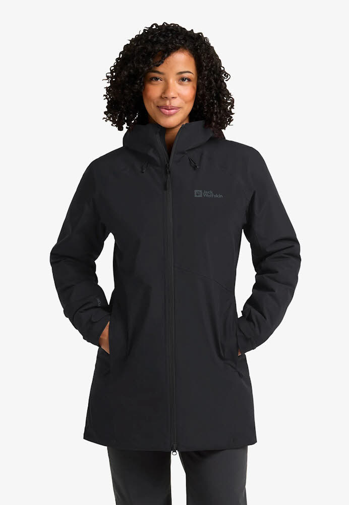 Jack Wolfskin Heidelstein Ins Damen Winterjacke wasserdicht schwarz
