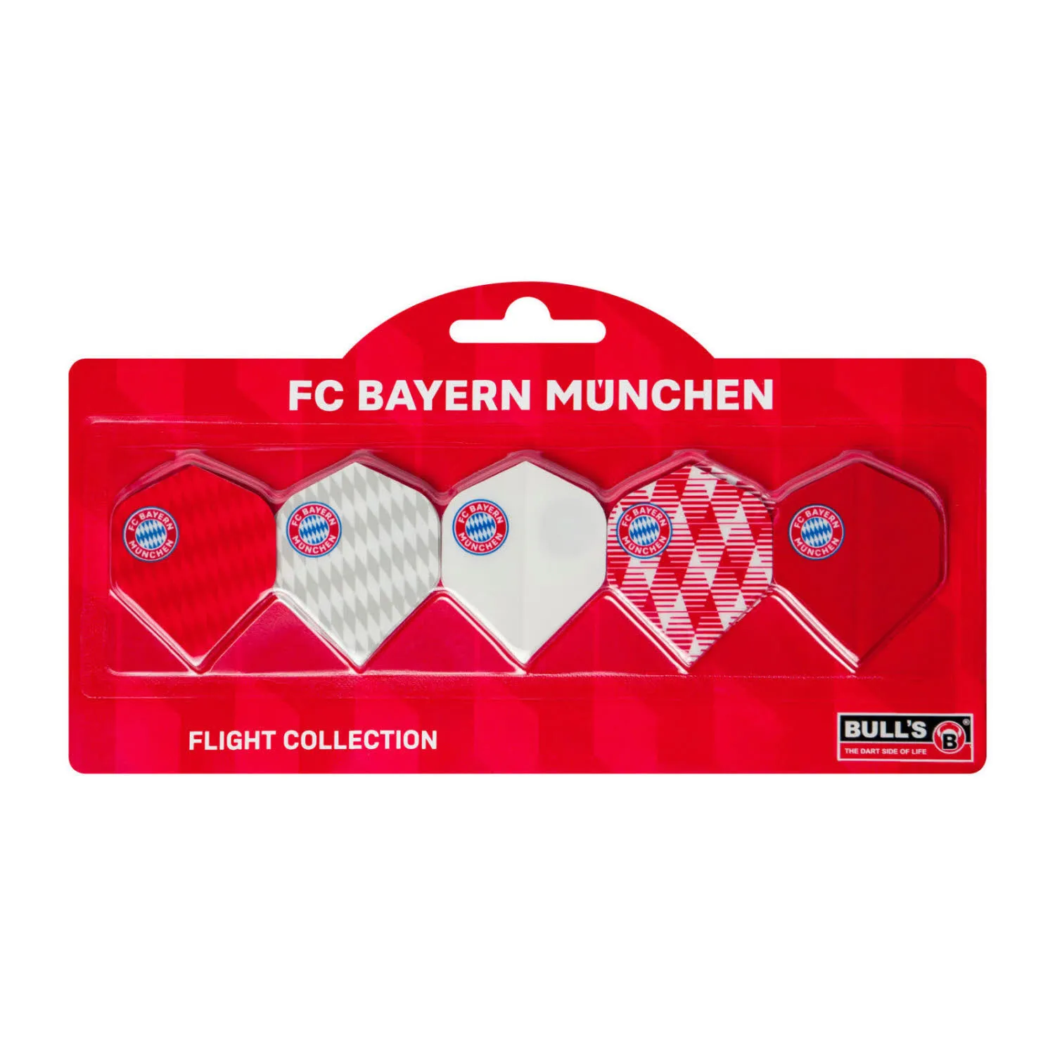 Embassy Sports BULL'S FC Bayern München Flight Collection Standard Dart Flights rot