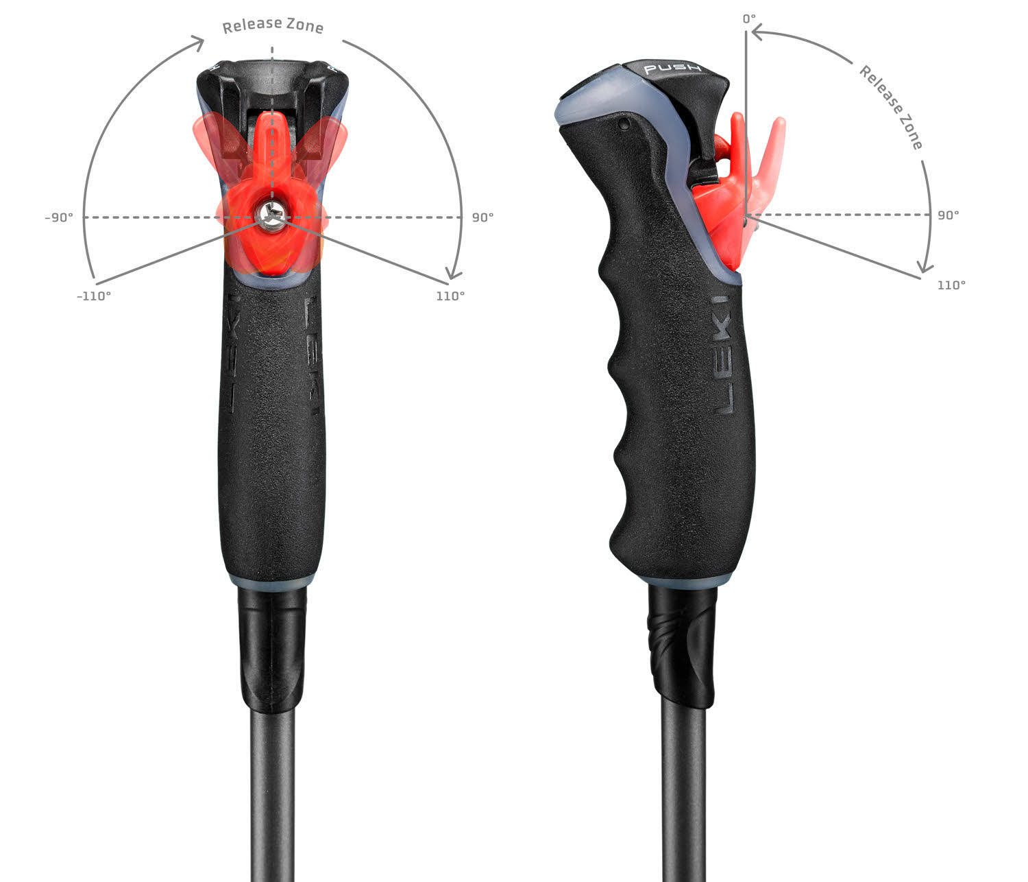 Leki Carbon 12 TR Unisex Skistöcke Ski Poles schwarz/grau