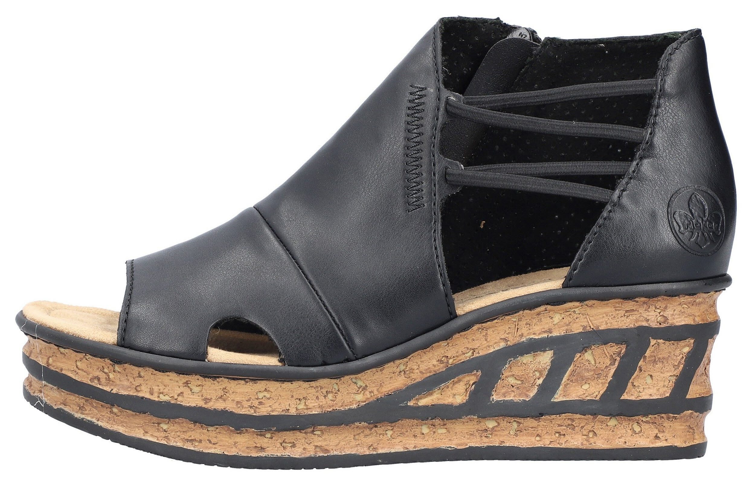 Rieker Keilsandalette Damen schwarz