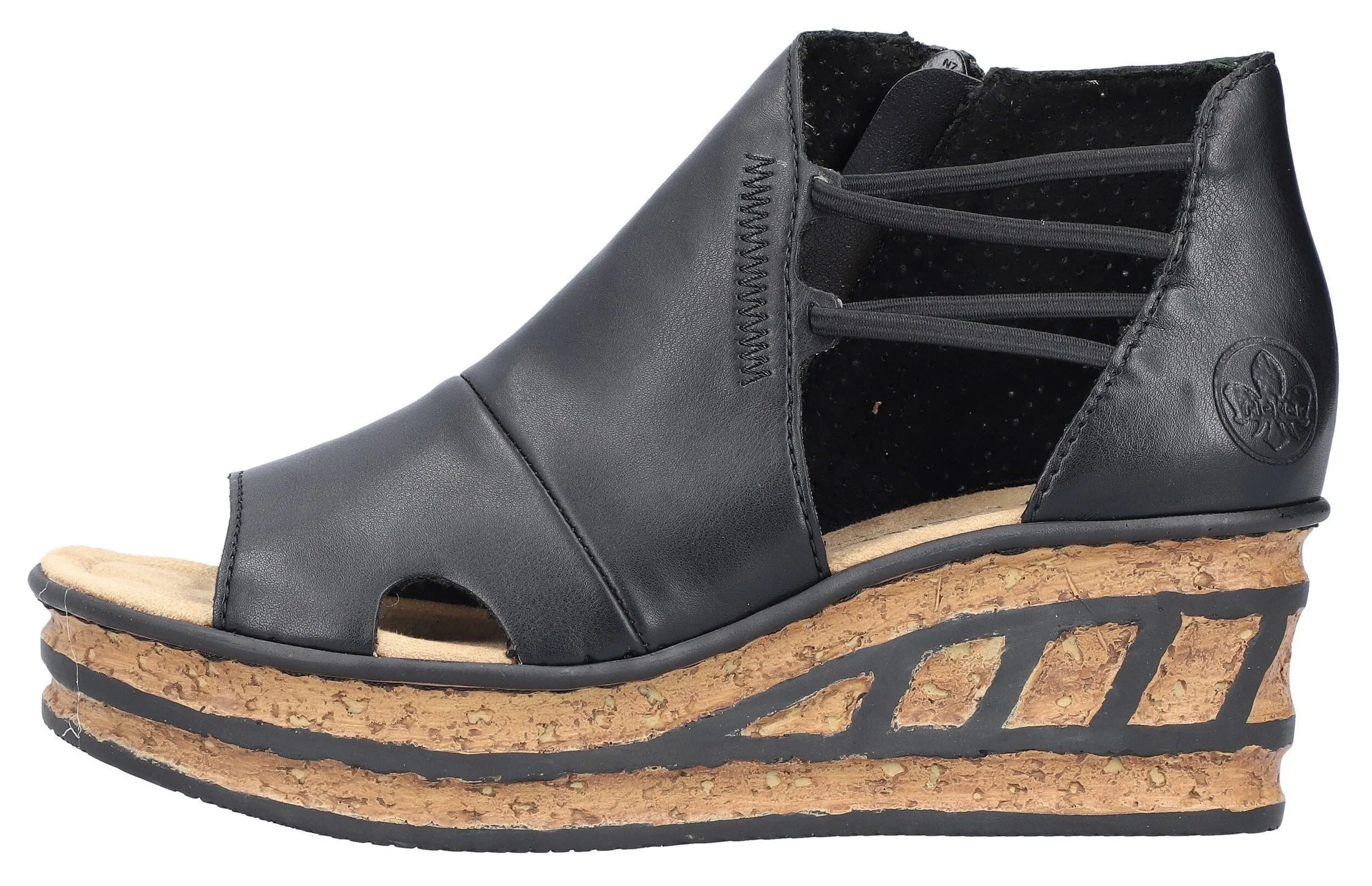 Rieker Keilsandalette Damen schwarz