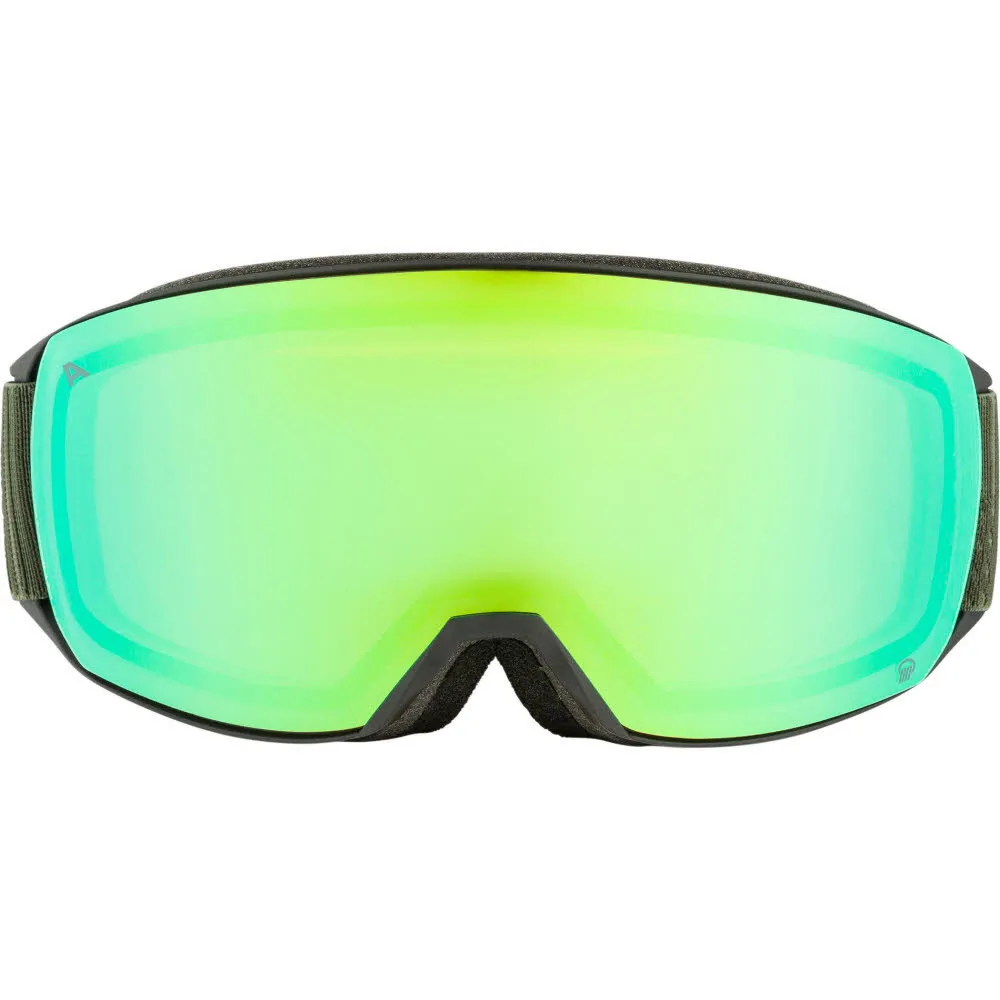 Alpina NAKISKA Q Unisex Skibrille Snowboardbrille black-olive matt