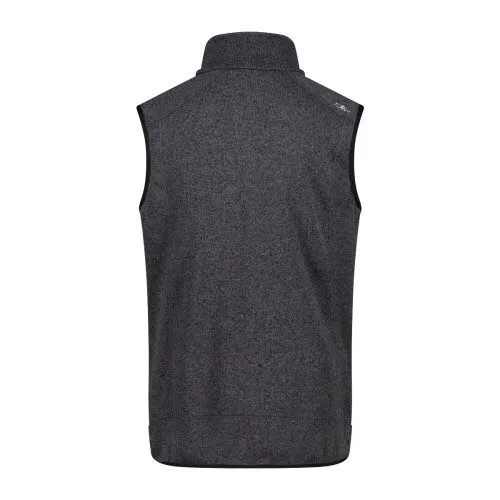 CMP HE VEST Herren Fleeceweste ärmellos Midlayer Outdoorweste grau NEU