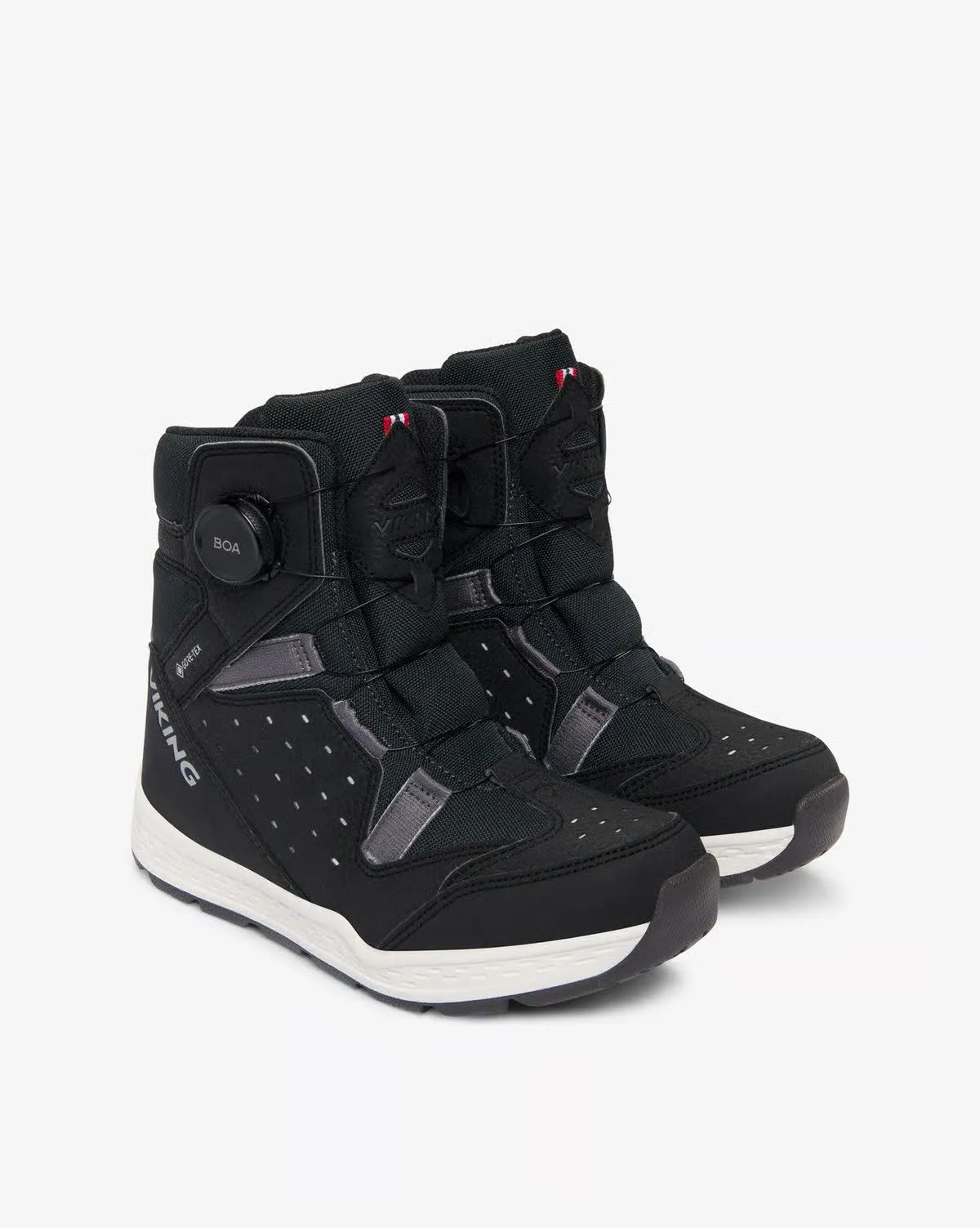 Viking Espo Reflex Warm Steiflette Boaverschluss Jungen schwarz