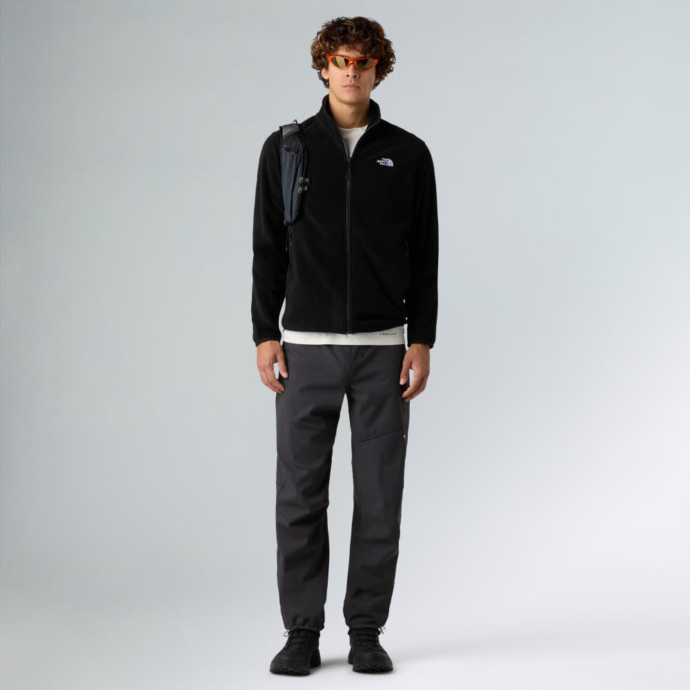 The North Face GLACIER FLEECE JACKET Herren Fleecejacke Longsleeve schwarz