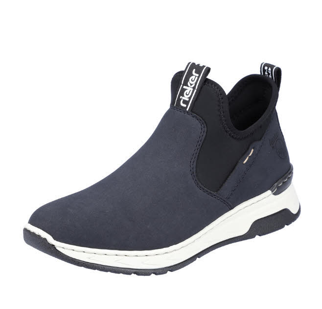 Rieker HWK Damen Slipper Damen Freizeitschuhe Sneaker modisch blau