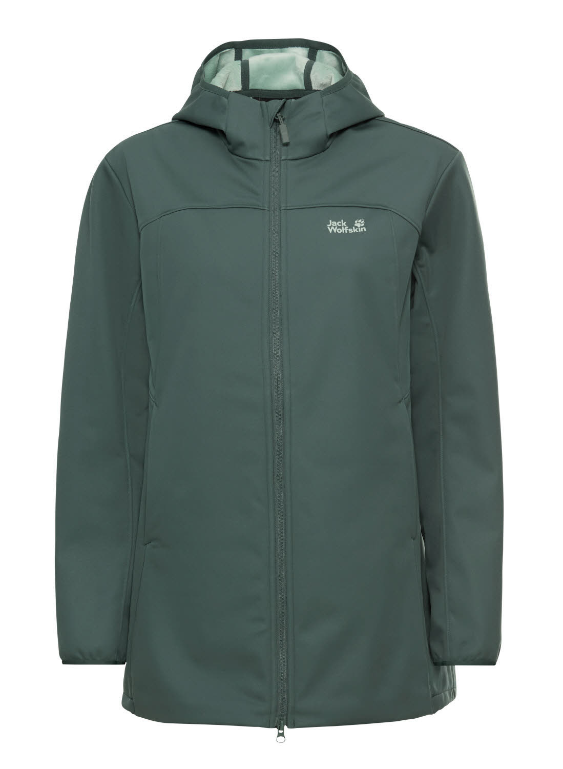 Jack Wolfskin WINDHAIN 2 COAT Damen Softshelljacke Windjacke grün