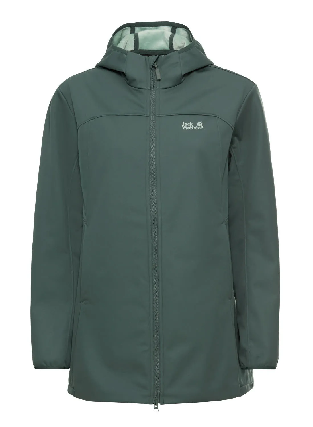 Jack Wolfskin WINDHAIN 2 COAT Damen Softshelljacke Windjacke grün