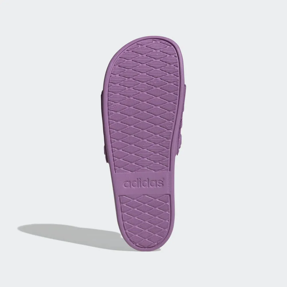 adidas COMFORT Damen Adilette Badeschuhe lila