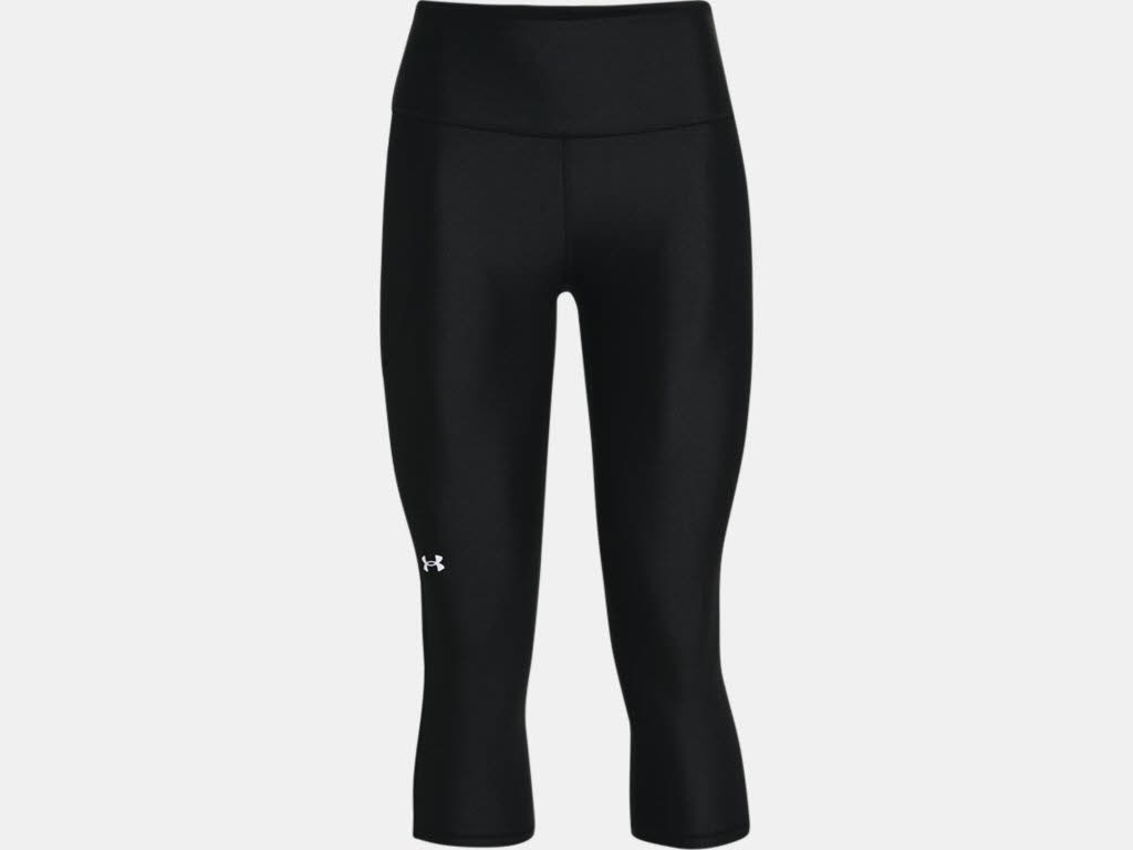 Under Armour Hi-Rise Capri 3/4 Damen Leggings Sporttights schwarz NEU