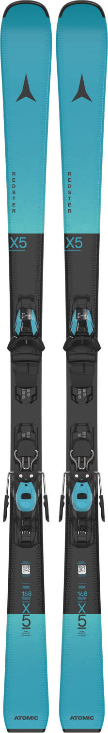 Atomic REDSTER X5 TEAL + M 10 GW Sportcarver Ski Fortgeschrittene 26/27 blau