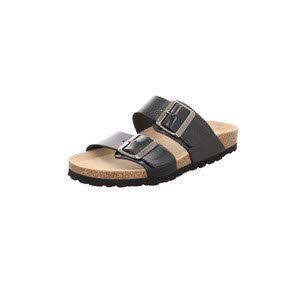 Natural Sense Tieffußbett bis 30mm Hausschuhe Damen schwarz