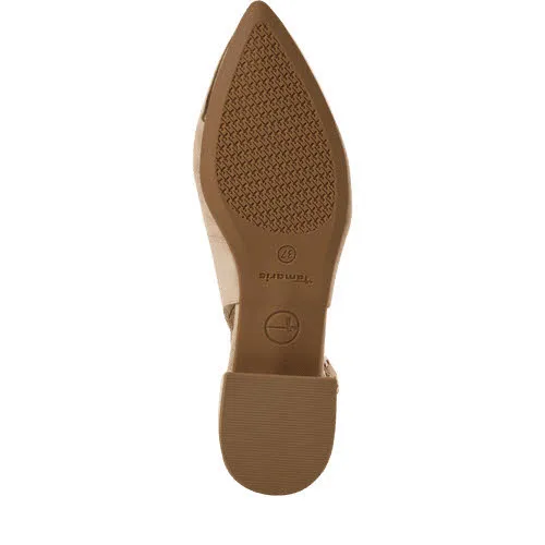 Tamaris Damen Pumps Slingpumps beige gold