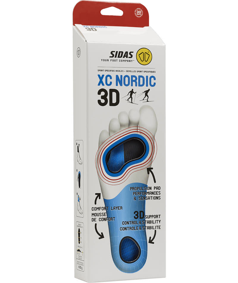 Sidas XC-NORDIC 3D Unisex Einlagesohlen Langlaufschuhe blau