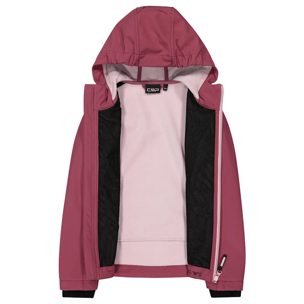 CMP JACKET FIX HOOD Mädchen Softshelljacke Outdoorjacke peony
