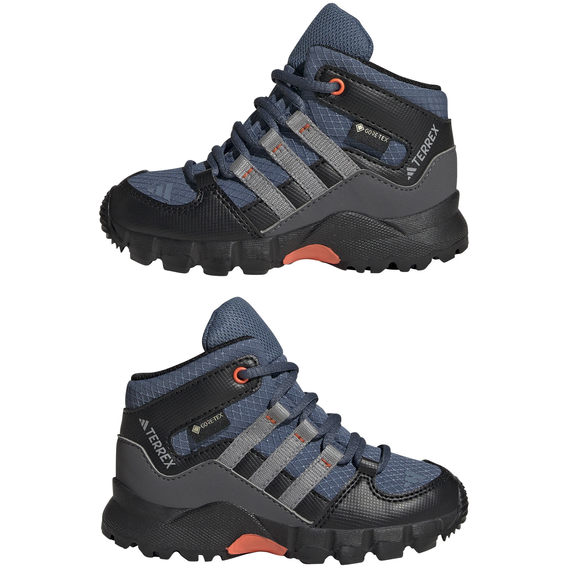 adidas Terrex Mid GORE-TEX Wanderschuh Kinder blaugrau