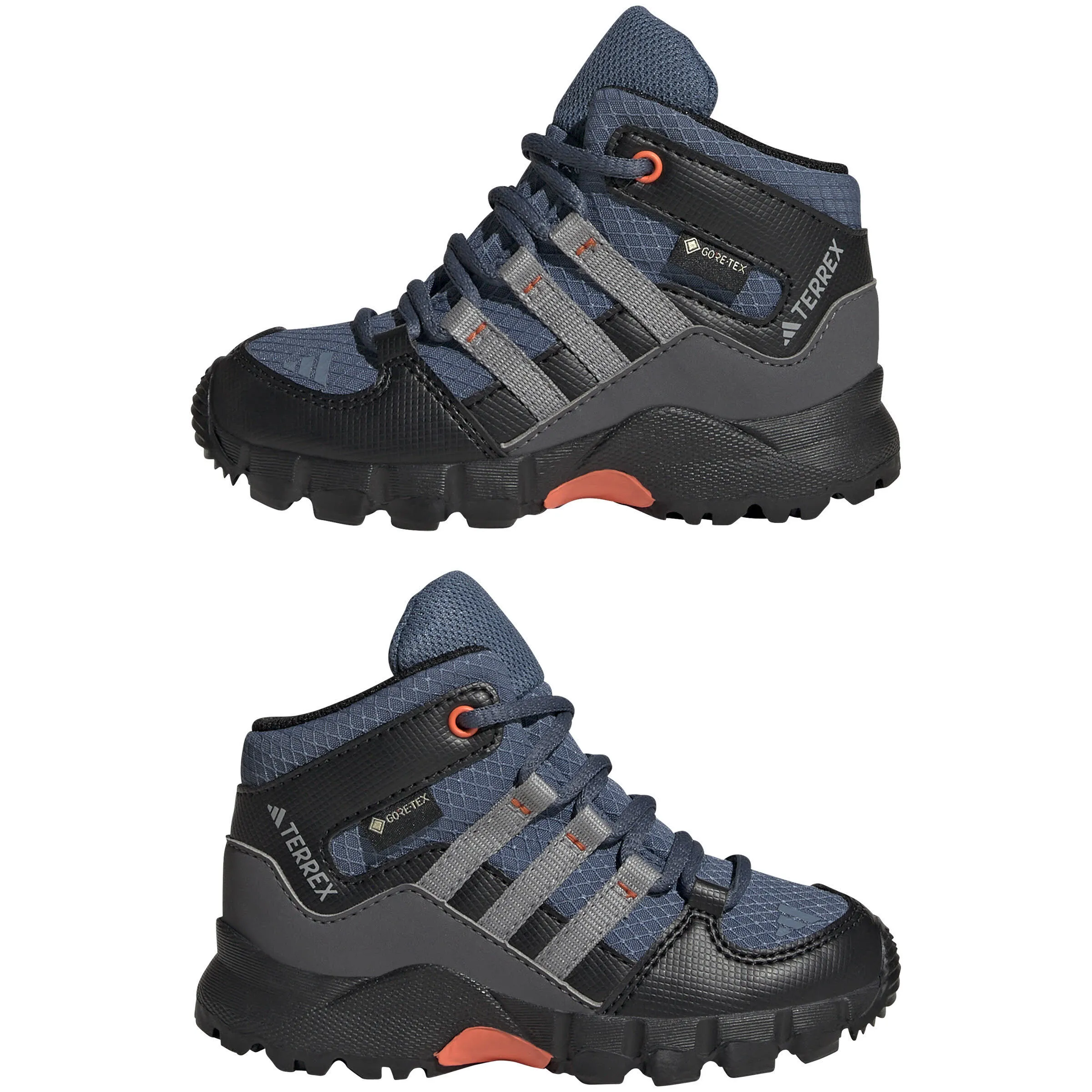 adidas Terrex Mid GORE-TEX Wanderschuh Kinder blaugrau