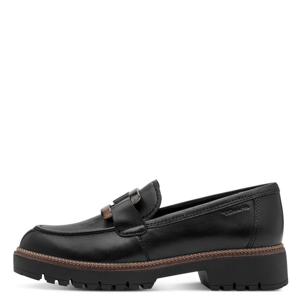 Tamaris Damen Slipper Halbschuhe schwarz