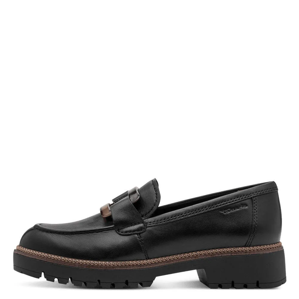 Tamaris Damen Slipper Halbschuhe schwarz