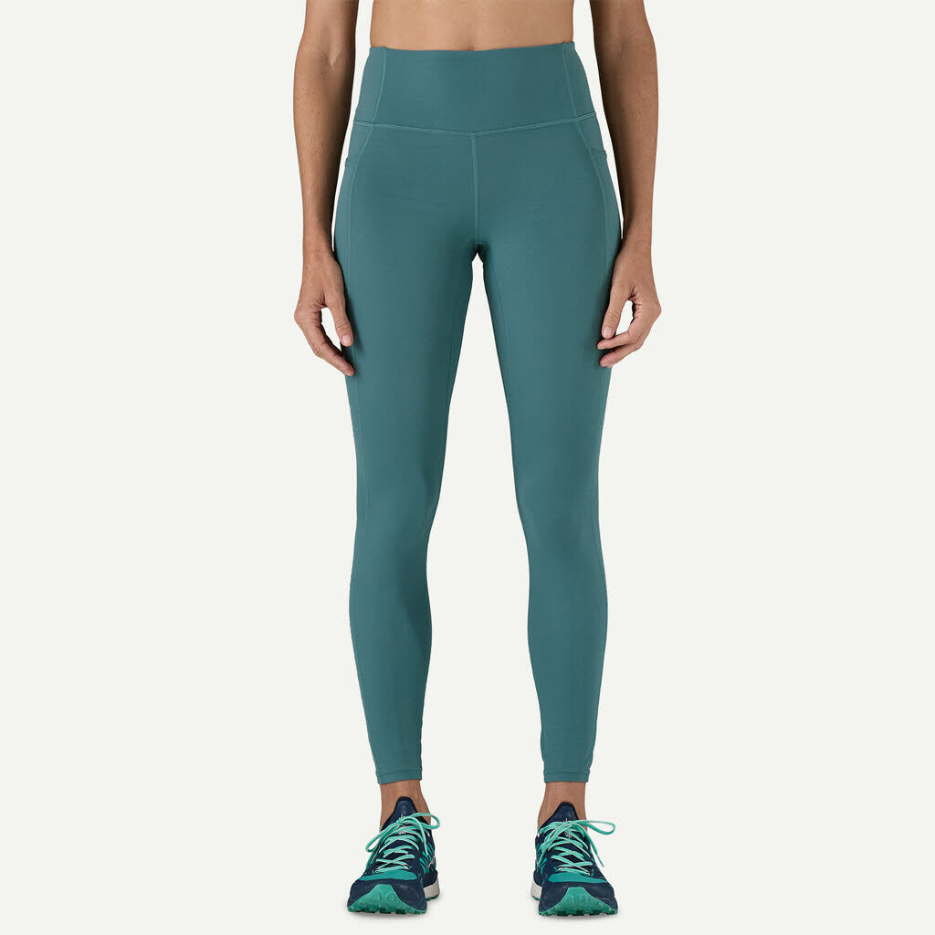 Patagonia Maipo 7/8 Stash Tights Sportleggings Damen blaugrün türkis