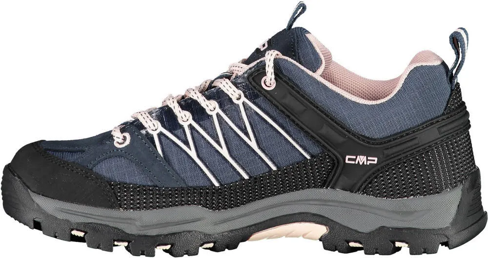 CMP KIDS RIGEL LOW TREKKING SHOES WP Kinder Wanderschuhe asphalt/rose