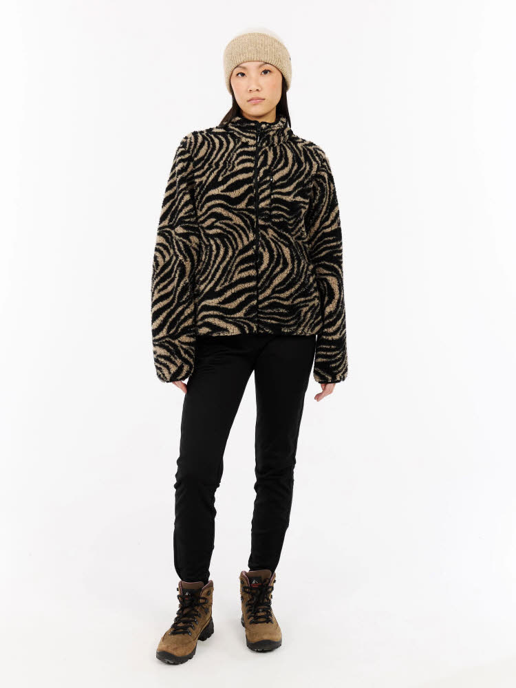 PROTEST PRTAdele Fleecejacke Sweatjacke Damen braun
