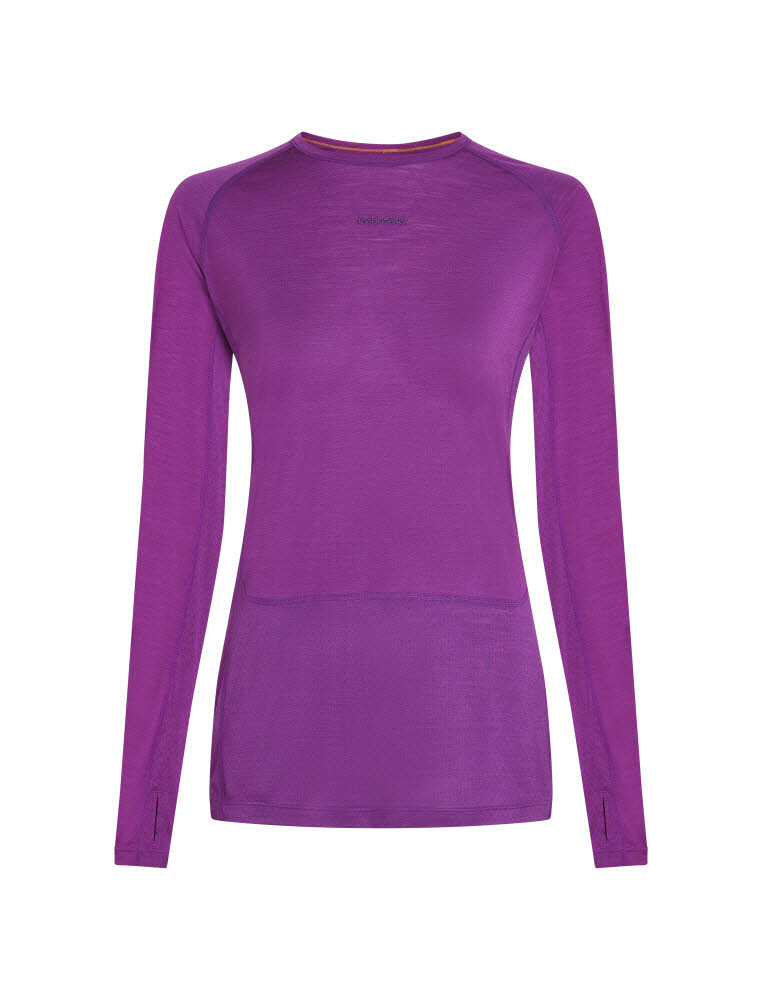 Icebreaker Merinomix 125 ZoneKnit™ Thermo-Langarmshirt Rundhalsausschnitt Damen lila
