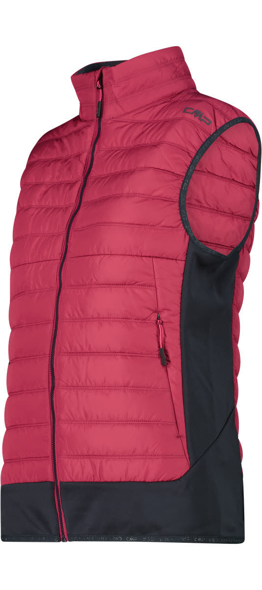 CMP WOMAN VEST HYBRID Damen Loftweste ärmellos amaranto