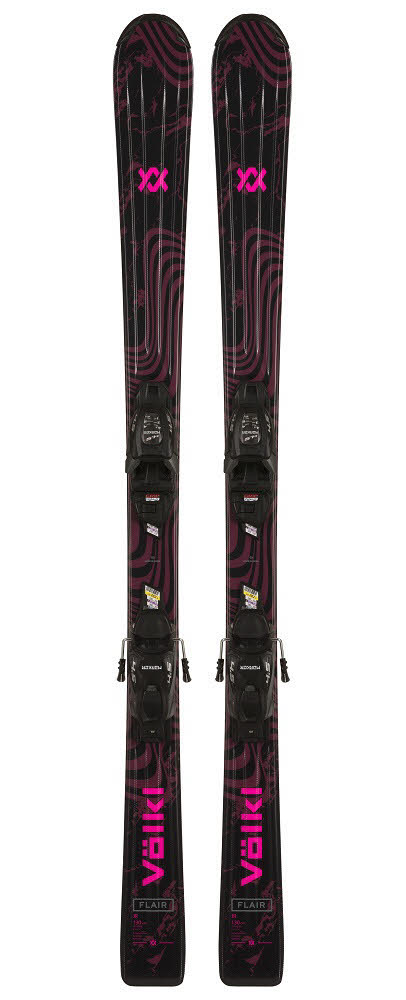 Völkl Flair Junior (130-160cm) + 7.0 VMOTION GW Mädchen Kinder Ski 24/25 lila